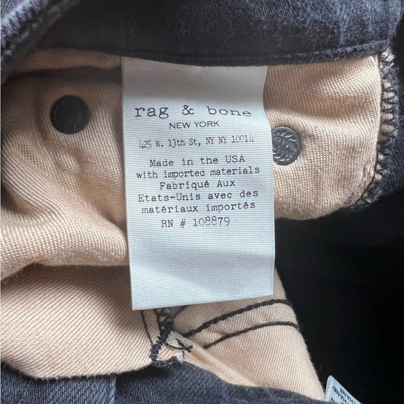 Rag & Bone Jean Size 25 Soft Rock Distressed Skinny Jeans Made in USA - Picture 9 of 11